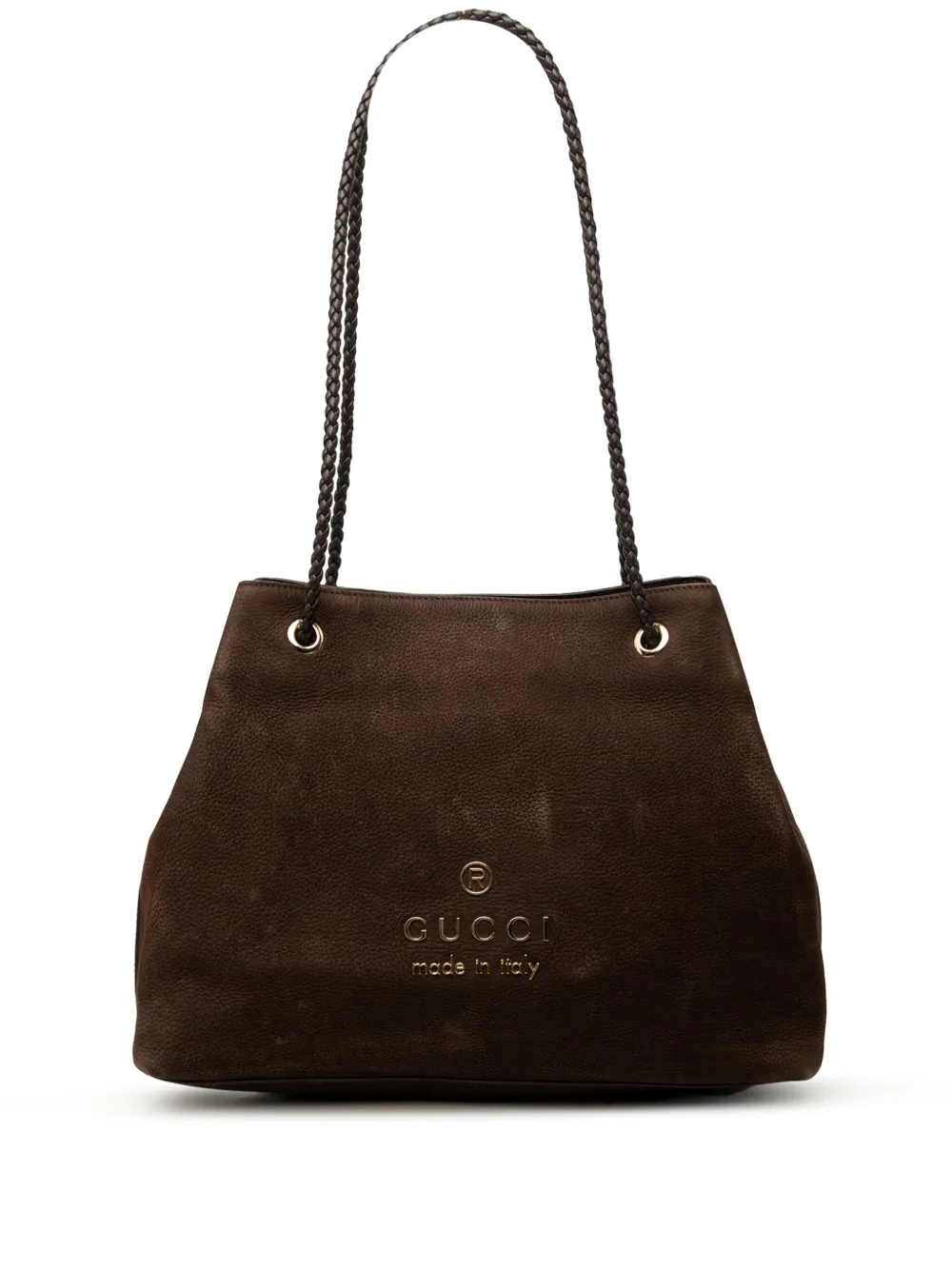 Gucci Pre-Owned sac à main Gifford médium en nubuck (2000-2015) - Marron