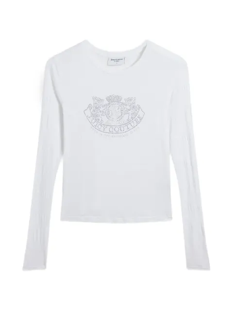Juicy Couture diamanté-crest long-sleeve T-shirt