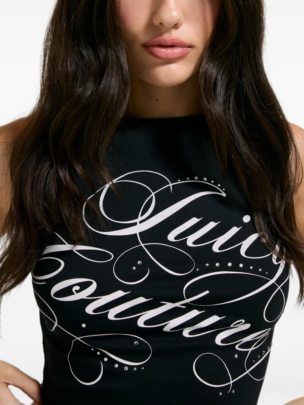 Juicy Couture Tanktop met logoprint Zwart
