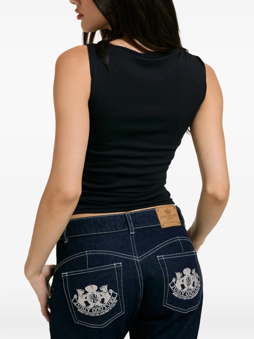 Juicy Couture Tanktop met logoprint Zwart