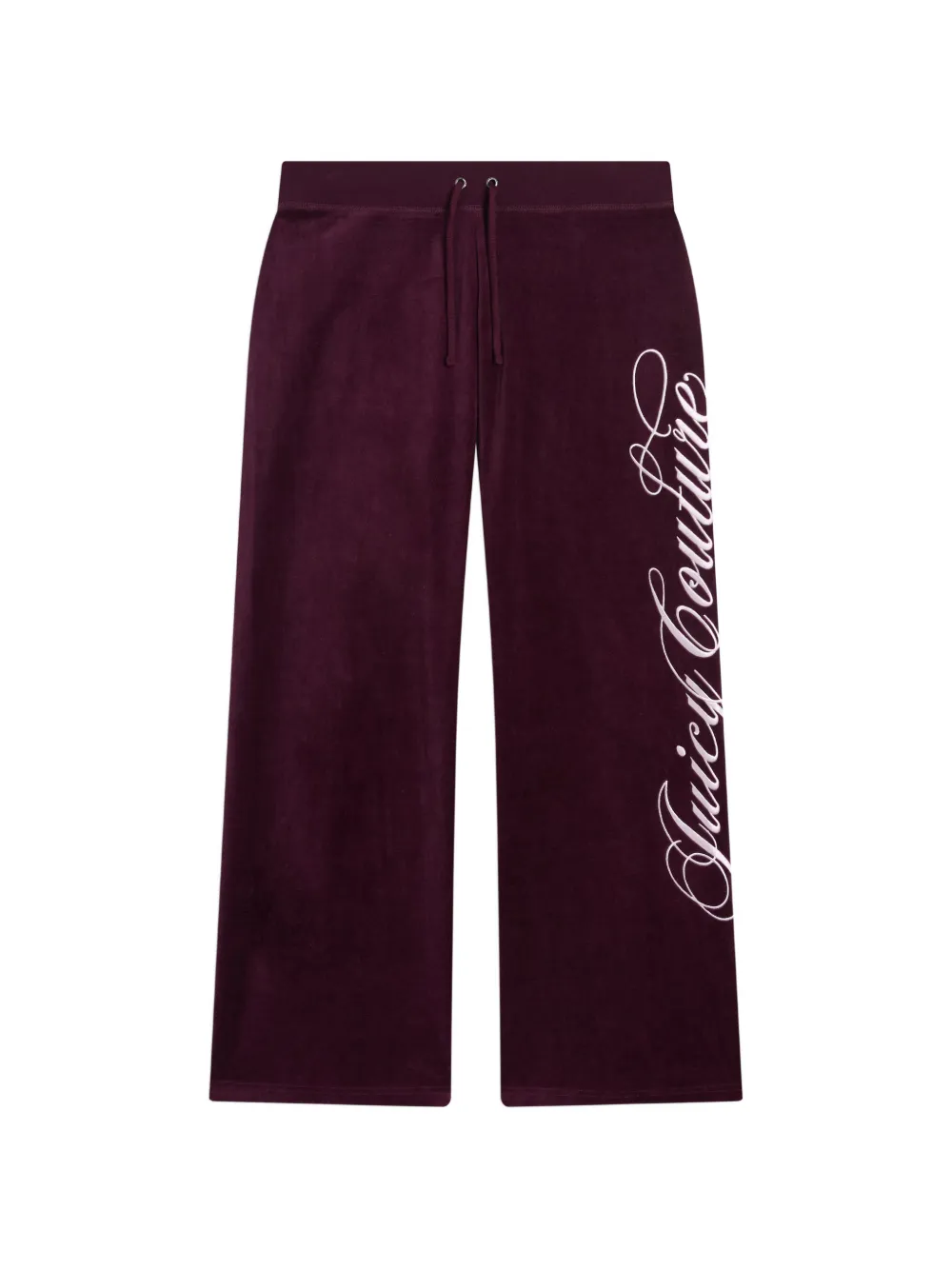 Juicy Couture logo-embroidered velour track pants - Viola