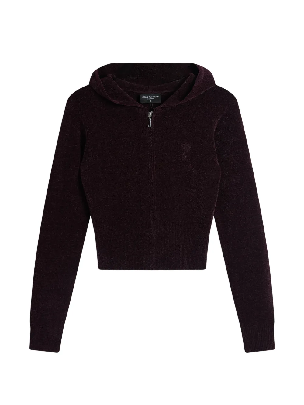 Juicy Couture Kapuzenjacke mit Logo-Stickerei - Violett