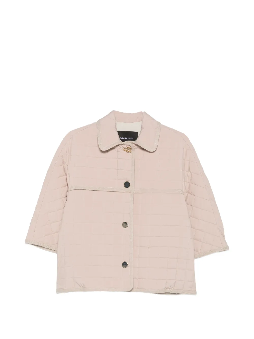 Fabiana Filippi quilted short-sleeve jacket