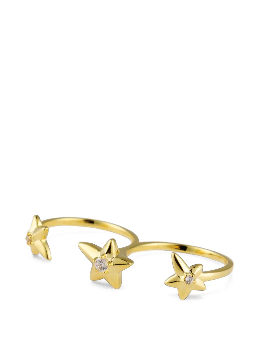 Eshvi Night Voyage star-detail double ring
