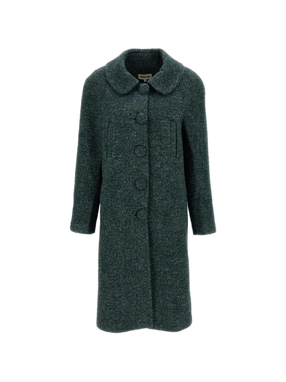 SHUSHU/TONG bouclé single-breasted coat