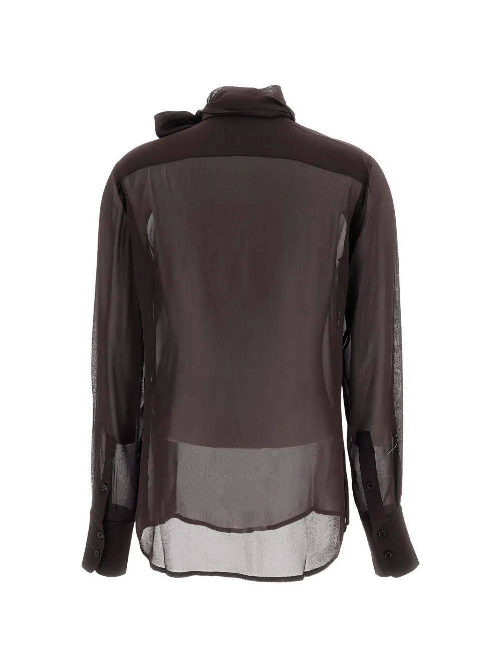 7 For All Mankind Zijden blouse met strikdetail Rood