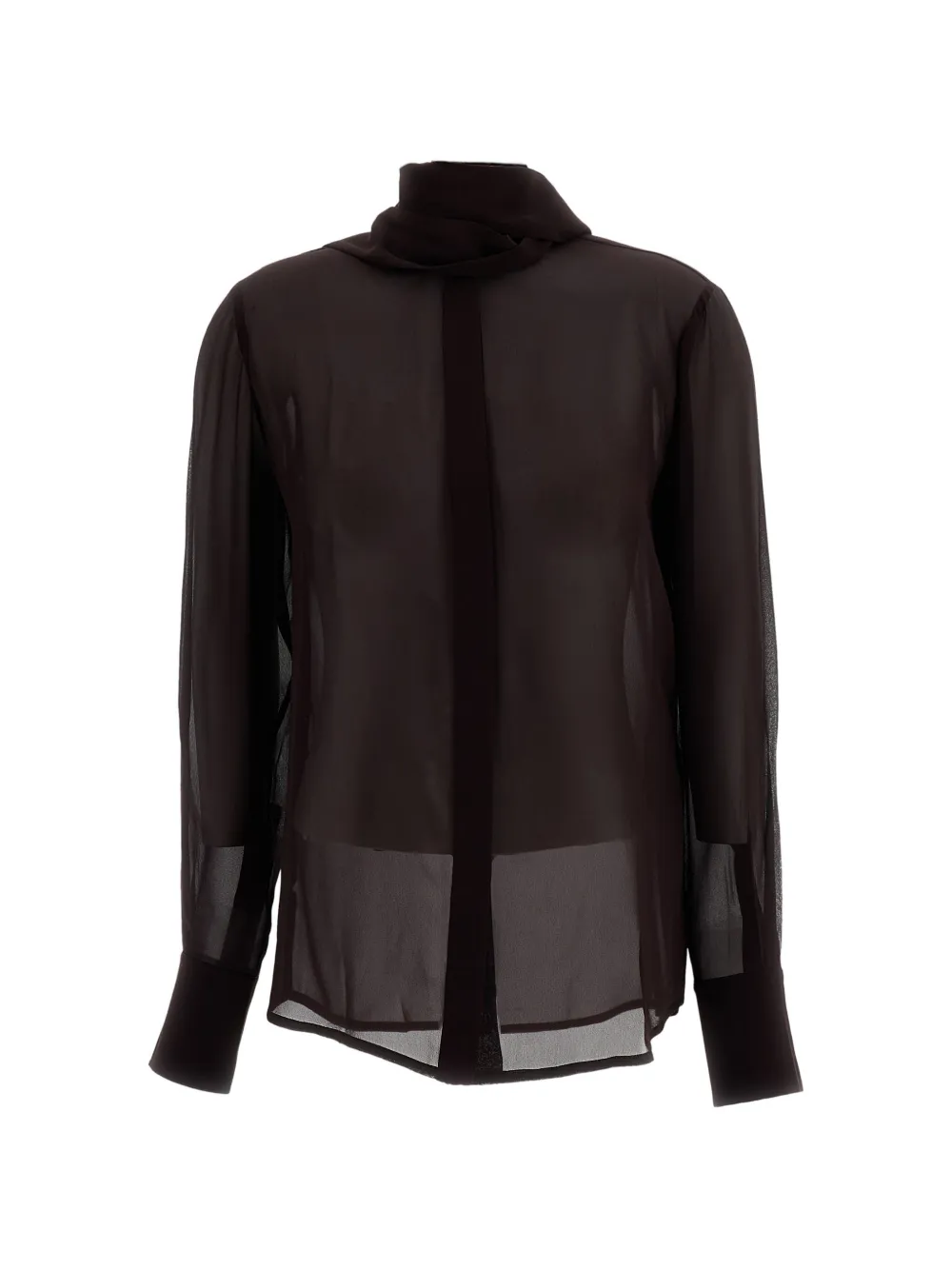 7 For All Mankind pussy-bow silk blouse - Rosso