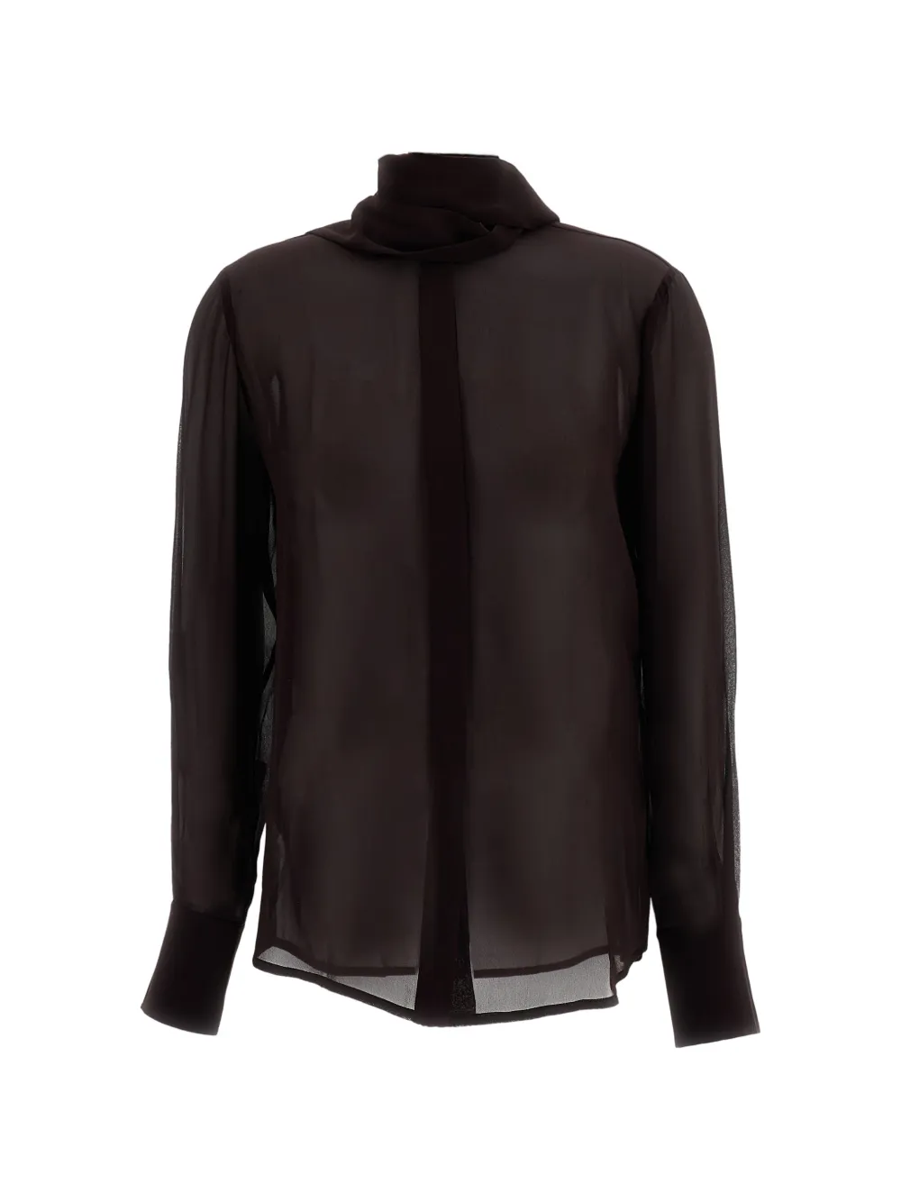 7 For All Mankind Zijden blouse met strikdetail Rood