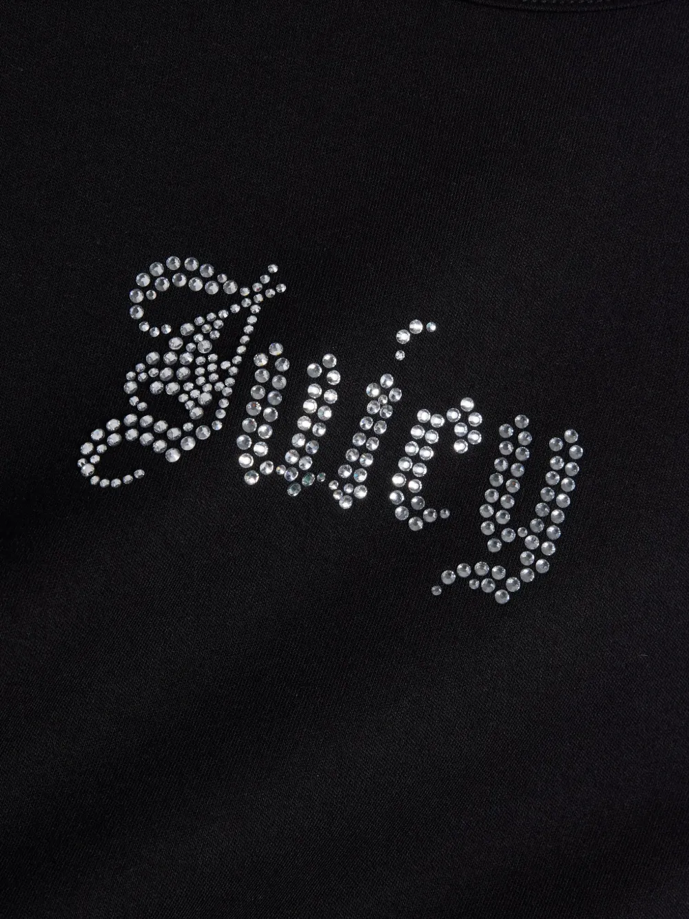 Juicy Couture Old Gothic T-shirt met stras Zwart