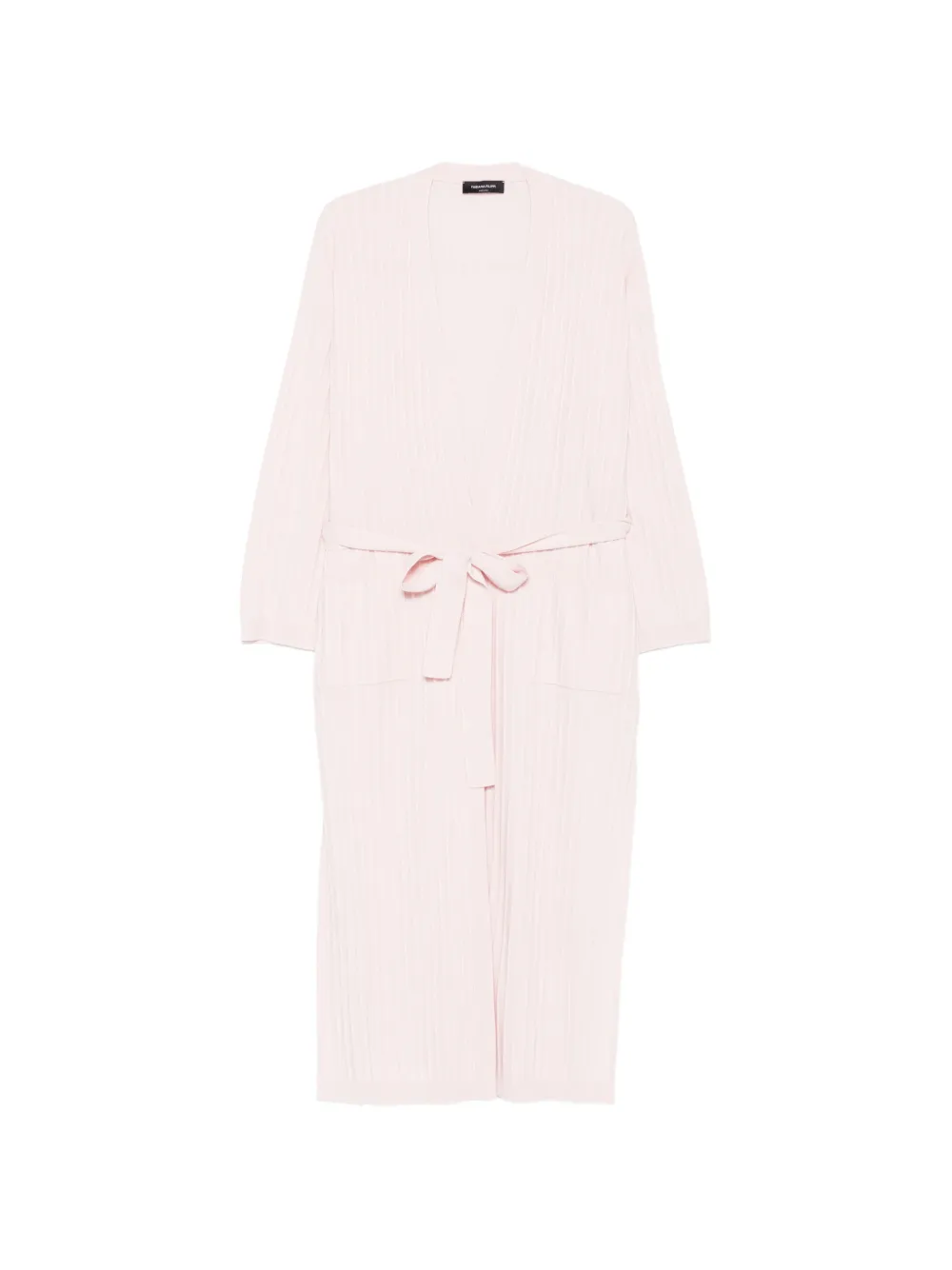 Fabiana Filippi ribbed belted cardigan - Pink