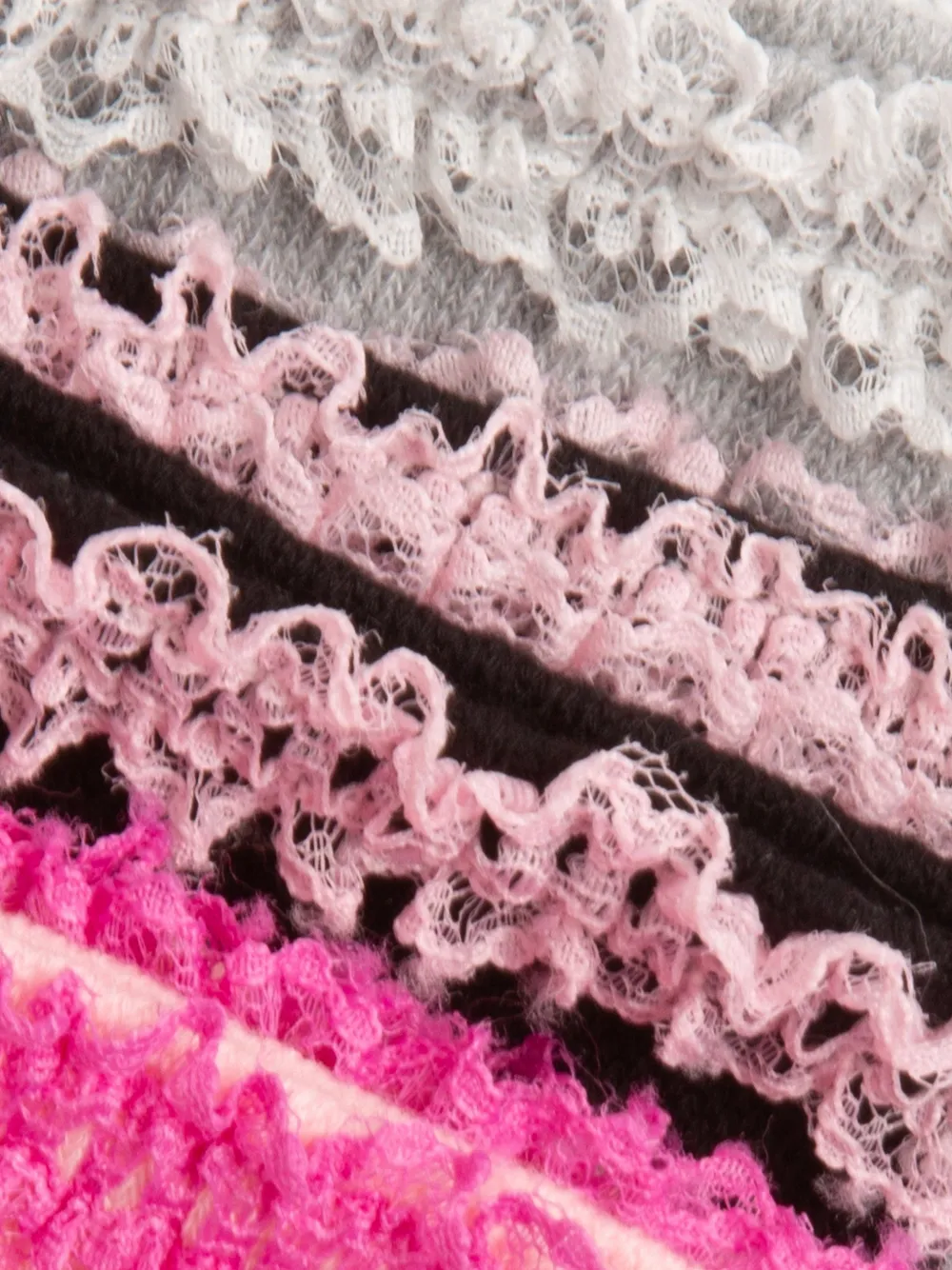 Juicy Couture Drie paar sokken met kanten afwerking Roze