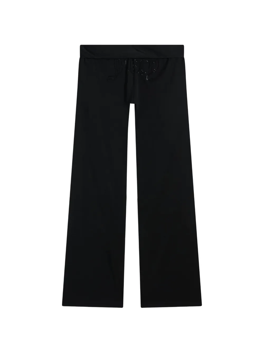 Juicy Couture pantalon droit à taille nouée - Noir Juicy Couture pantalon droit à taille nouée - Noir