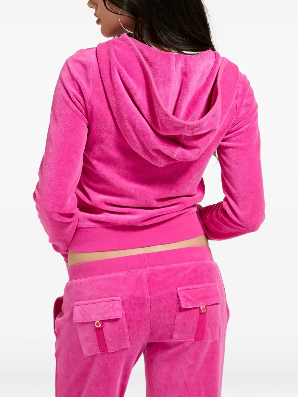 Juicy Couture Robyn hoodie met geborduurd logo Roze