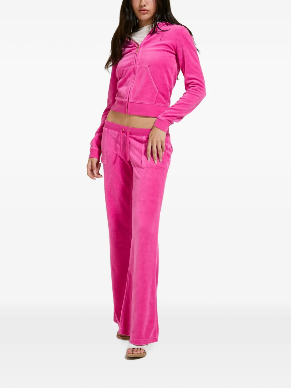 Juicy Couture Robyn hoodie met geborduurd logo Roze