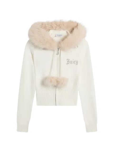 Juicy Couture rhinestone-logo hoodie