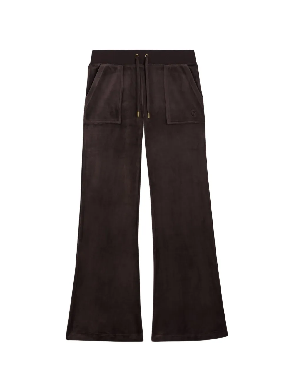 Juicy Couture velour-finish track pants - Marrone