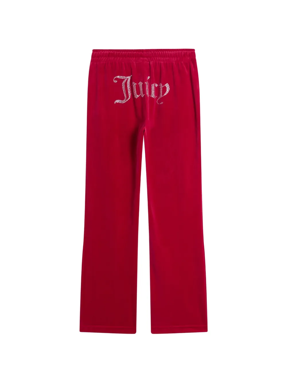 Juicy Couture diamanté-logo velour track pants - Rosso