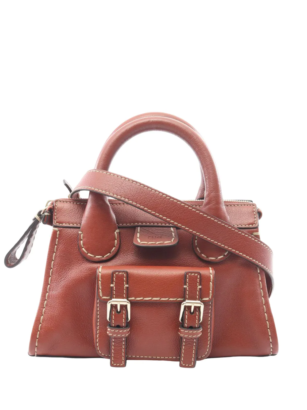 Chloé Pre-Owned 2010-2026 Leather Edith satchel - Brown