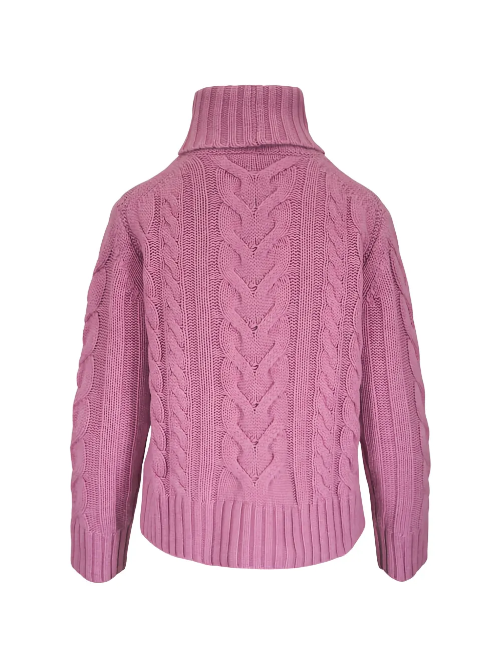TWP Traveling kabelgebreide coltrui Roze