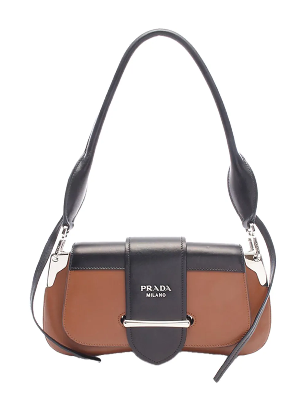 Prada Pre-Owned 2013-2026 City Calf Sidonie satchel - Marrone