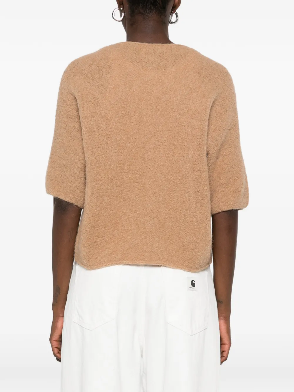 Liviana Conti Vest met korte mouwen Beige