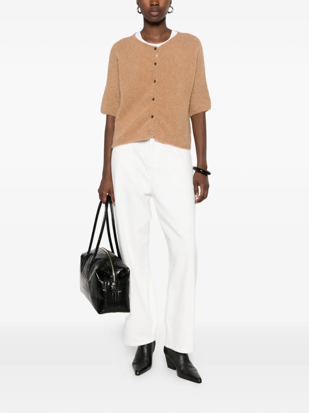 Liviana Conti Vest met korte mouwen Beige