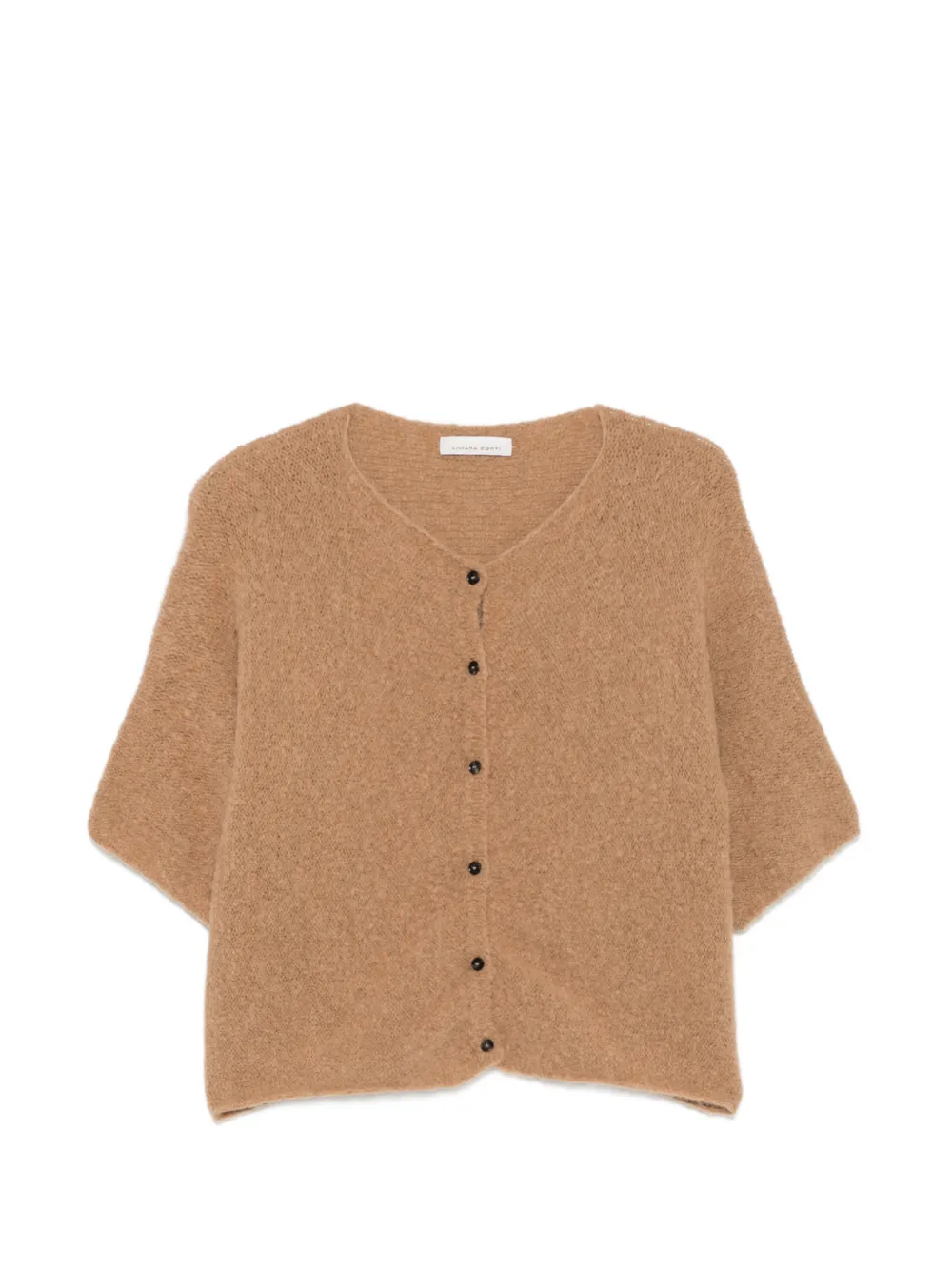 Liviana Conti short-sleeve cardigan - Neutrals