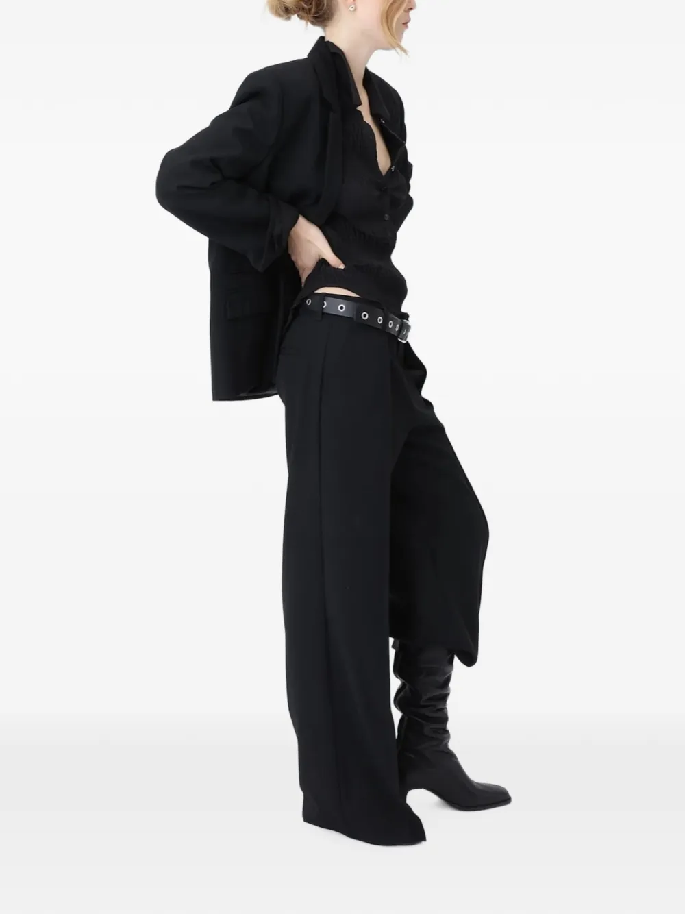 Won Hundred Kila broek met textuur Zwart