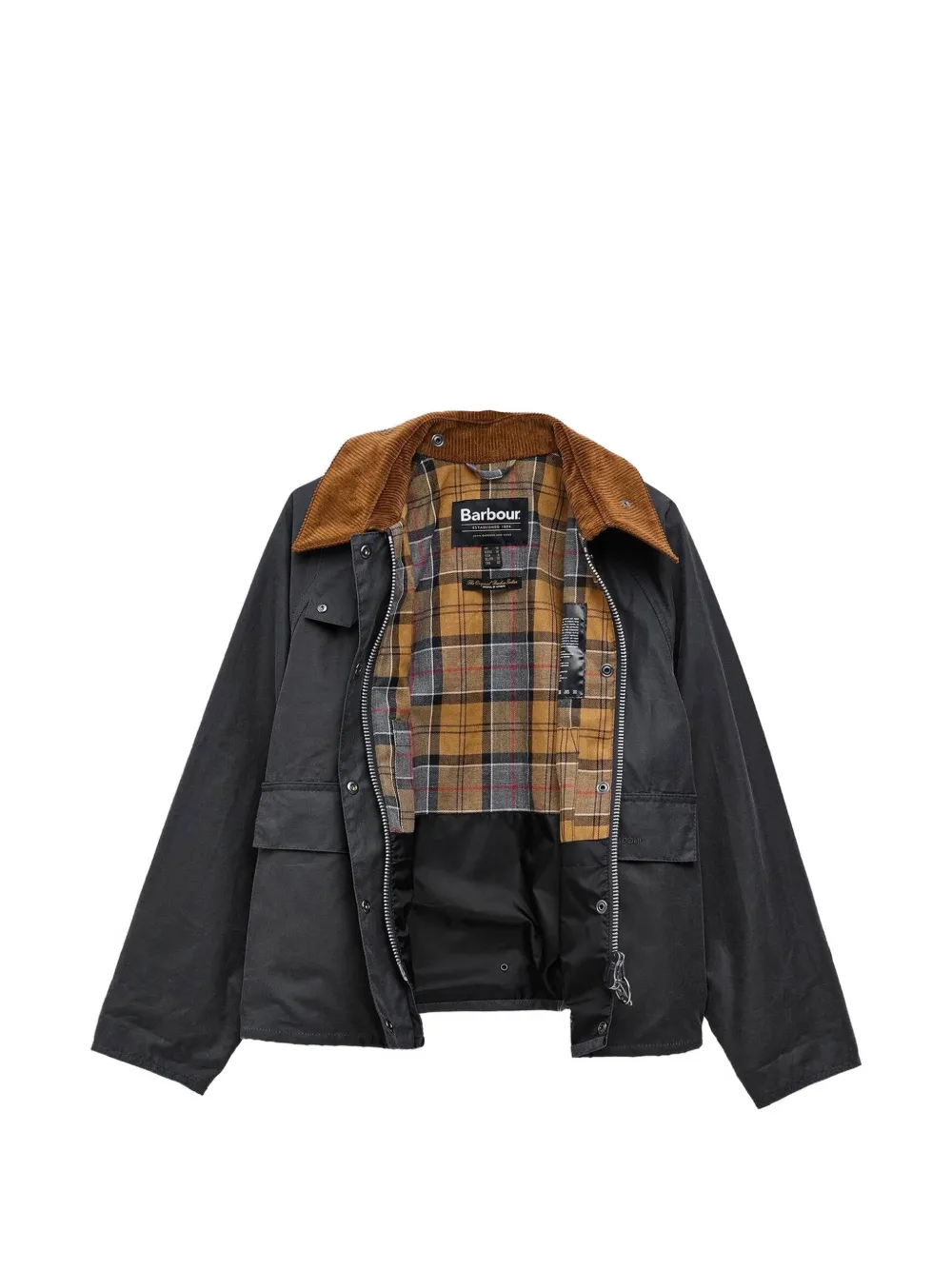 Barbour Spey gewaxt jack Grijs