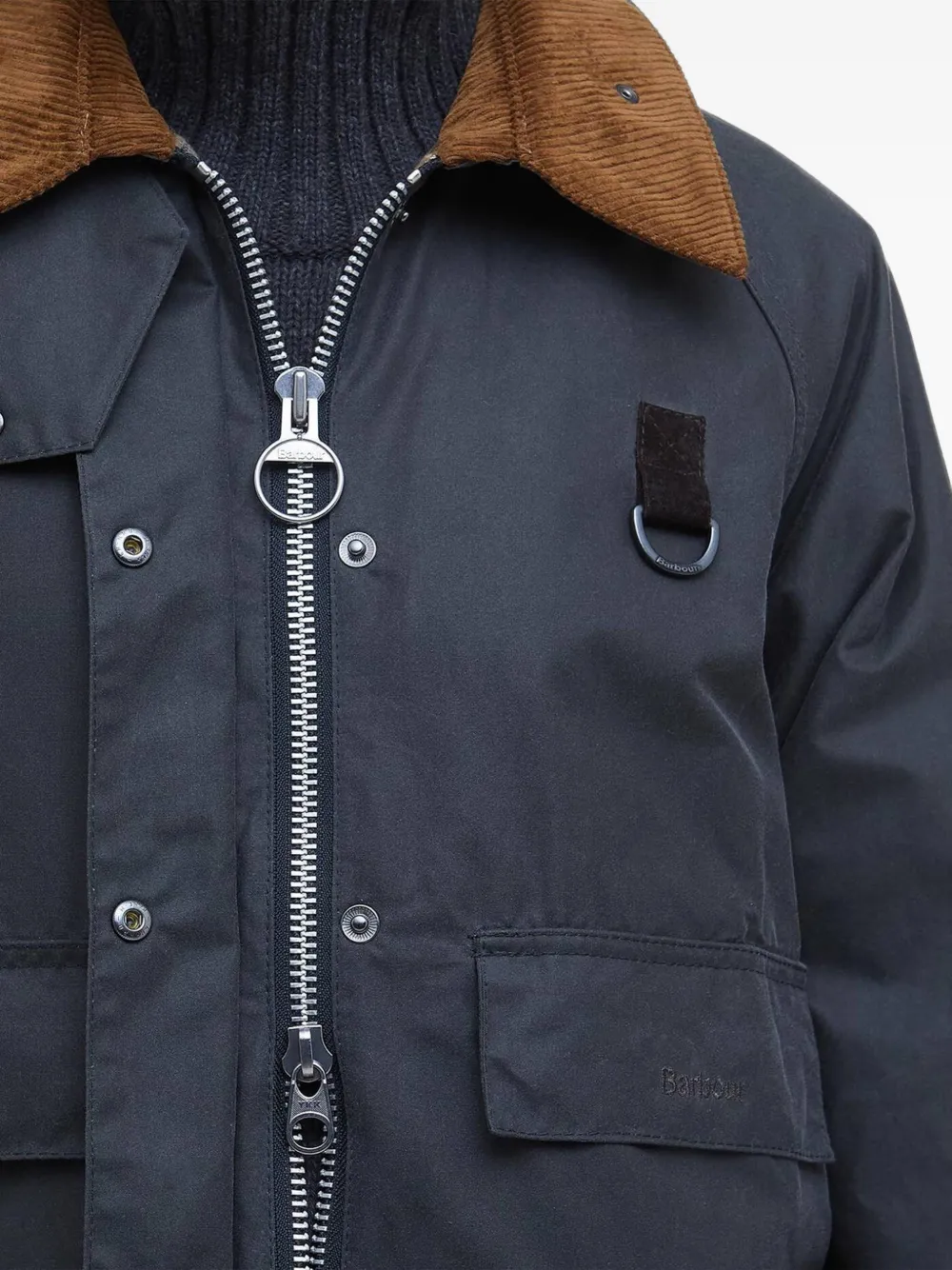Barbour Spey gewaxt jack Grijs