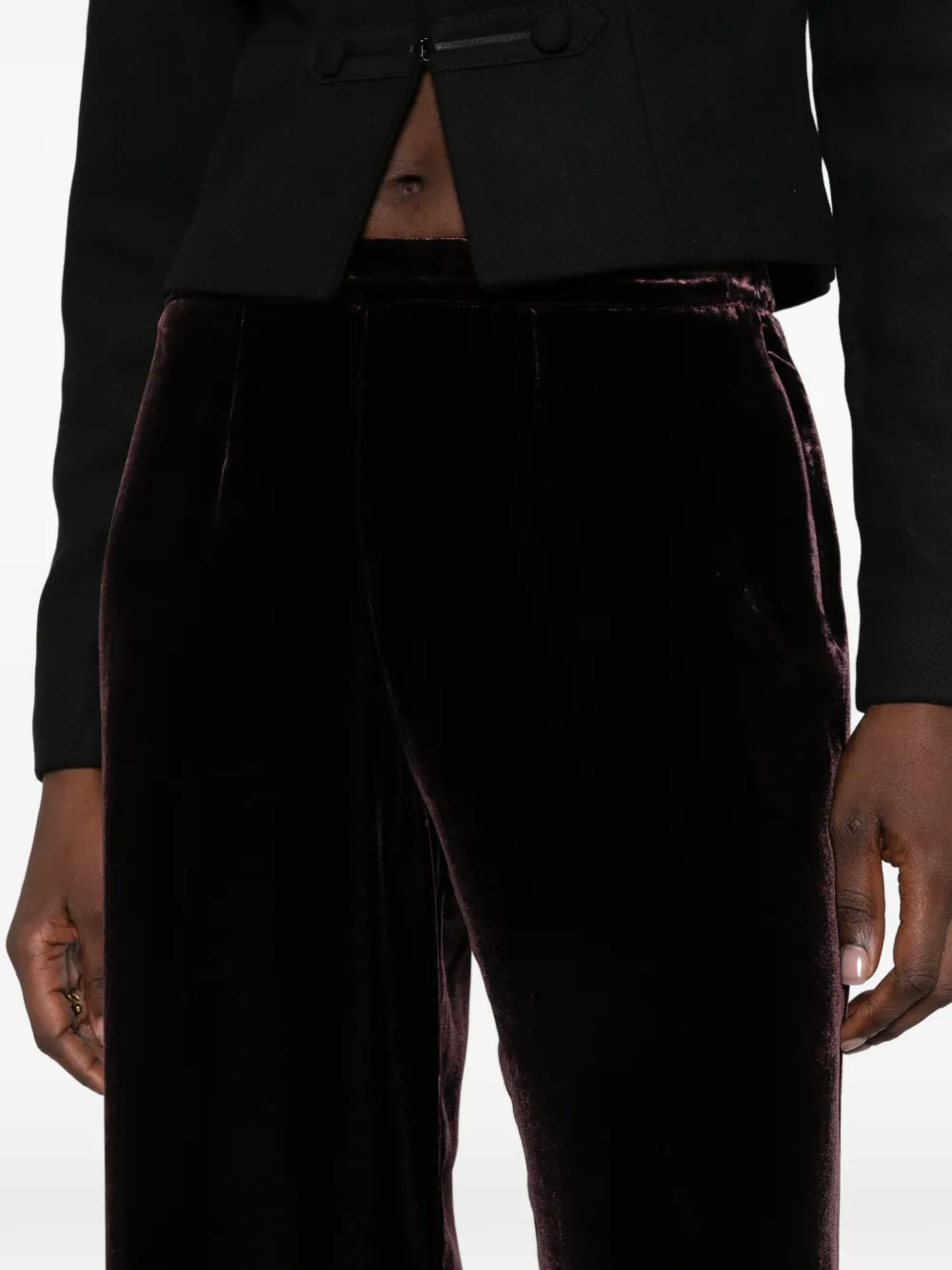 Forte Fluwelen broek Rood