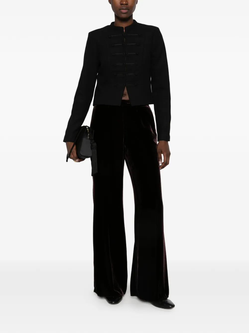 Forte Fluwelen broek Rood