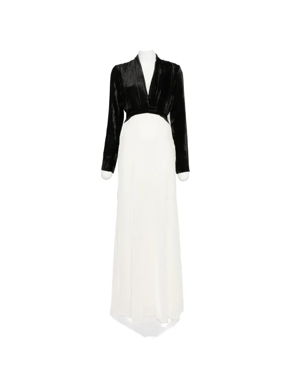 Forte Forte crushed-velvet tie-front dress