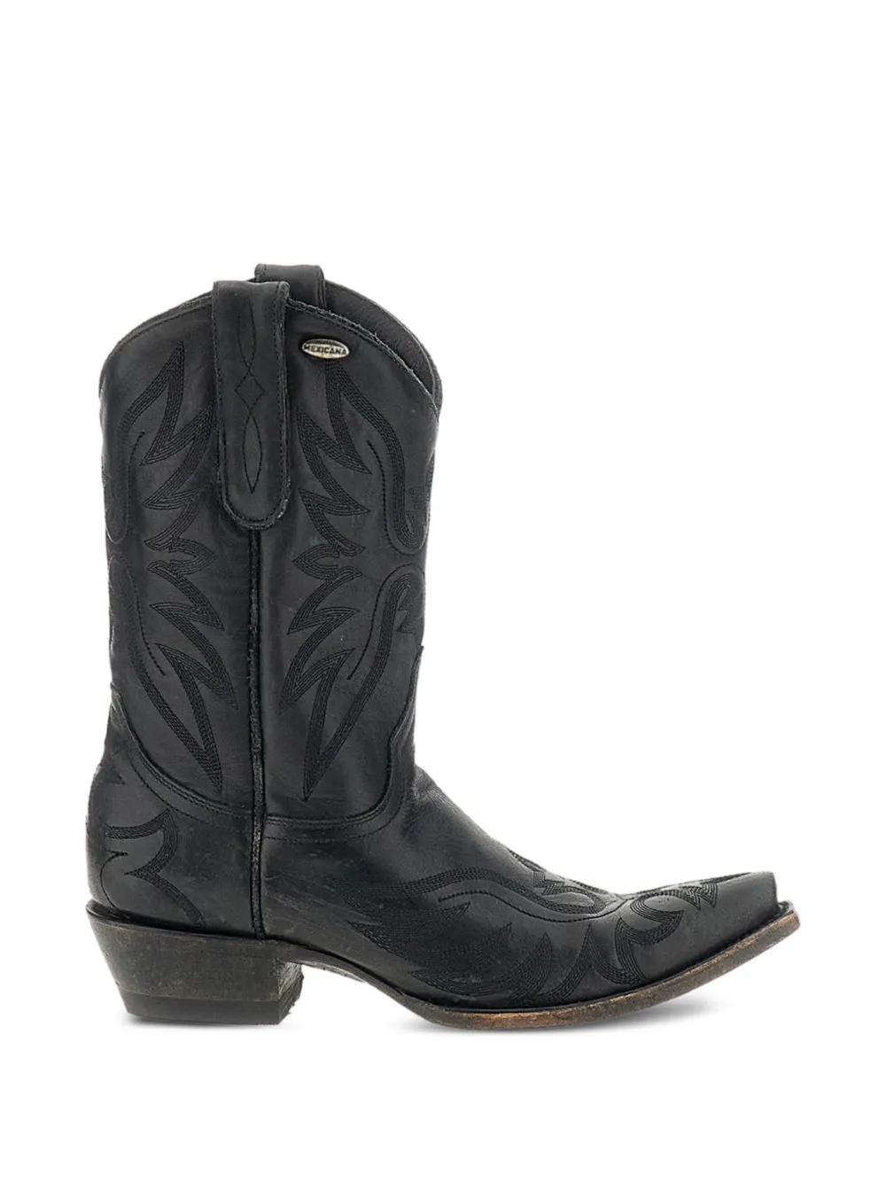 Mexicana Aguila Mex 10 embroidered leather ankle boots - Noir Mexicana Aguila Mex 10 embroidered leather ankle boots - Noir