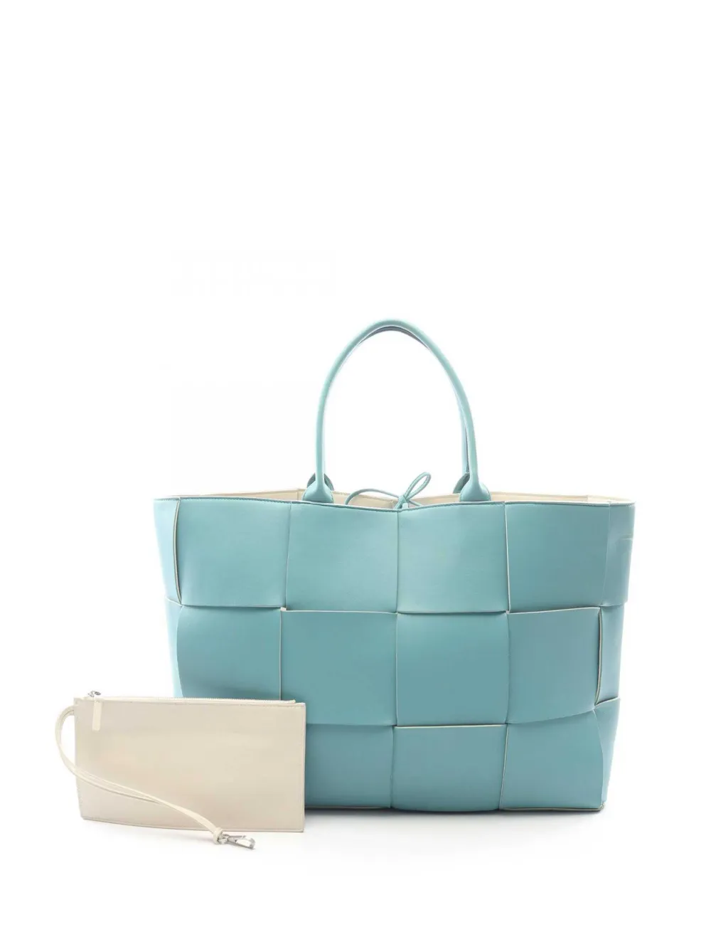 Bottega Veneta Pre-Owned 2012-2026 große Intrecciato The Arco Tote Bag - Blau