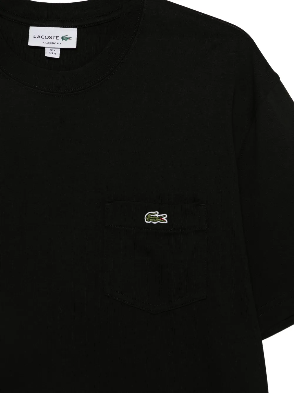 Lacoste T-shirt met logopatch Zwart