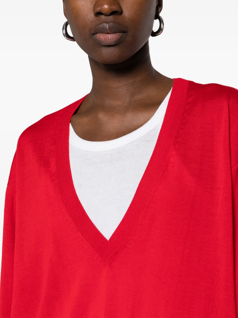 Liviana Conti Trui met V-hals Rood