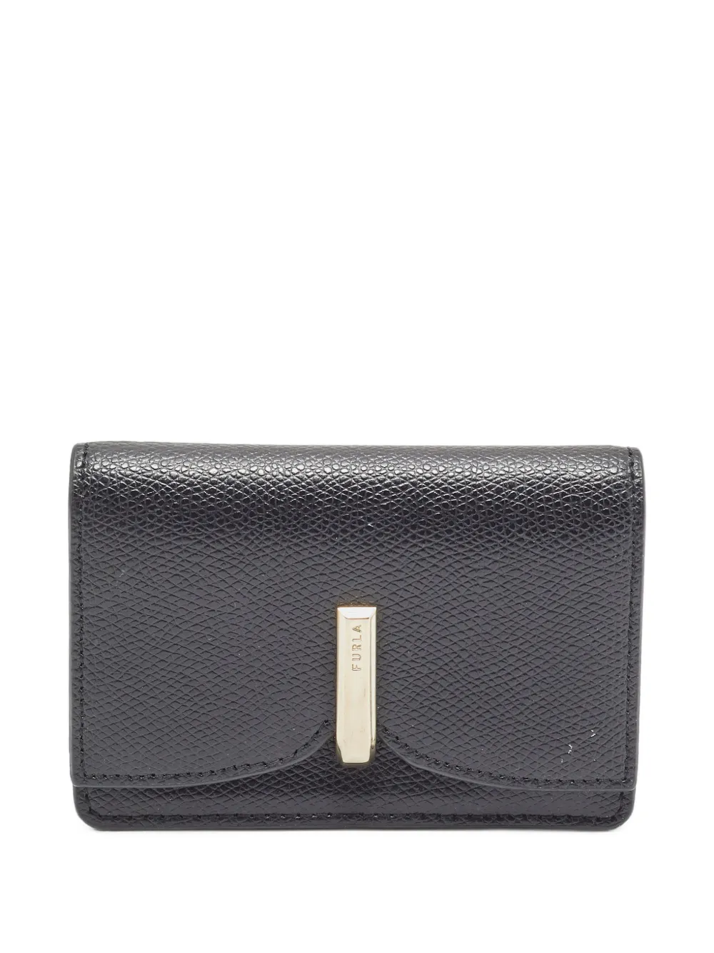 Furla logo-engraved wallet - Nero