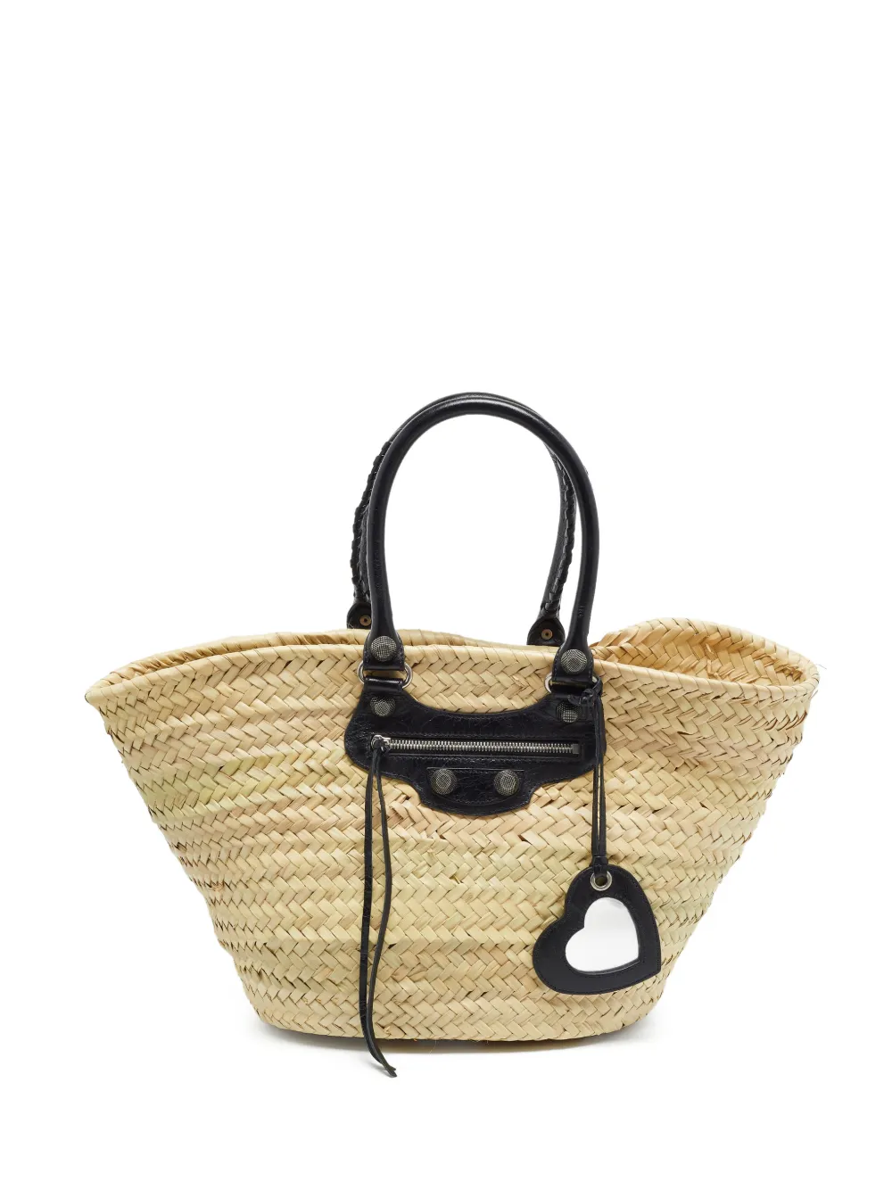 Balenciaga Pre-Owned petit sac à main Le Cagole en raphia - Tons neutres