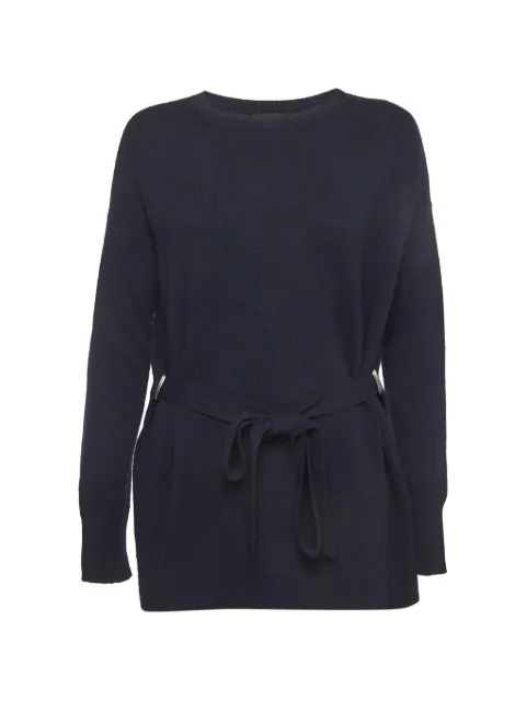 Theory Karenia self-tie belt sweater