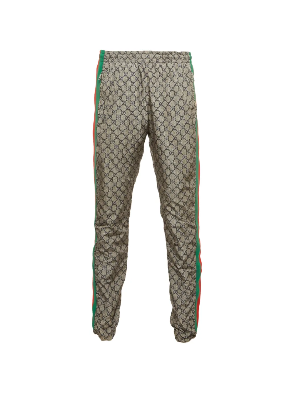 Gucci Pre-Owned pantalon de jogging GG Supreme - Gris