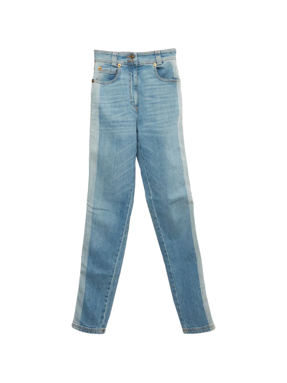 Versace Pre-Owned Zweifarbige Taillenjeans - Blau