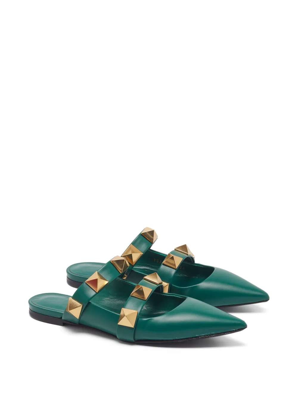 Valentino Garavani Pre-Owned Roman Stud Mules - Grün