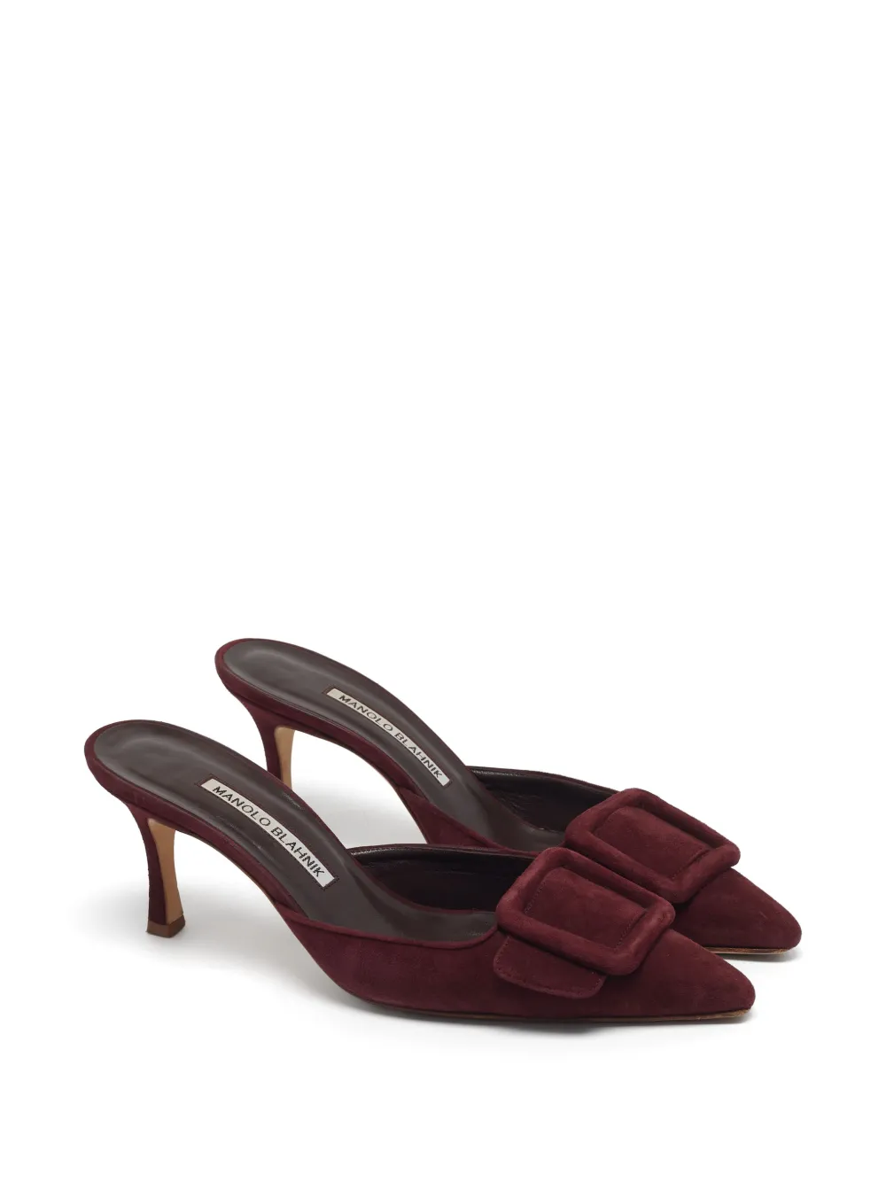Manolo Blahnik Maysale pointed-toe mules - Rosso