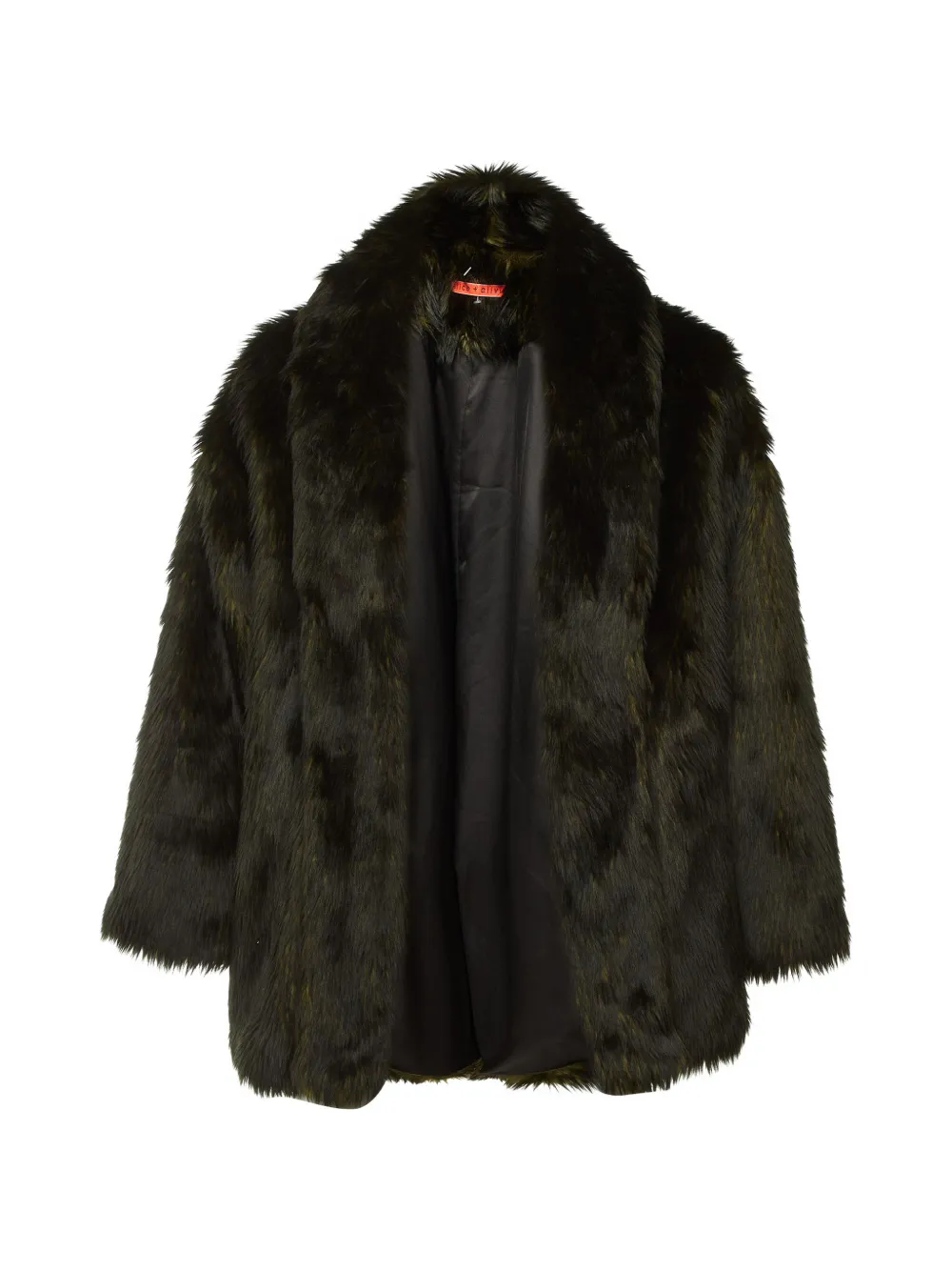 alice + olivia oversized faux-fur jacket - Verde