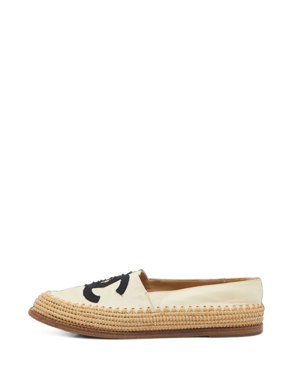 CHANEL Pre-Owned CC round-toe espadrilles - Toni neutri