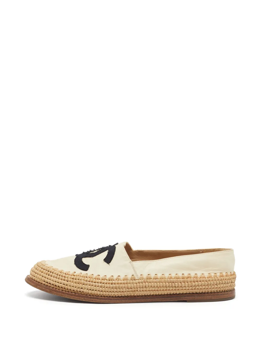 CHANEL Pre-Owned CC round-toe espadrilles - Neutrals