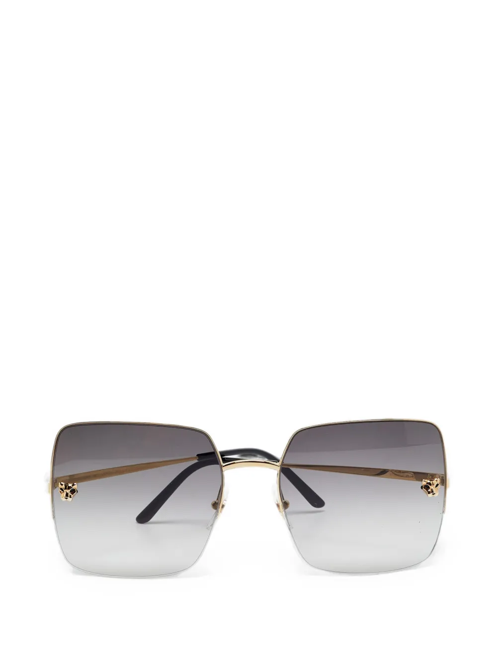 Cartier lunettes de soleil Panthère de Cartier à monture carrée - Or Cartier lunettes de soleil Panthère de Cartier à monture carrée - Or