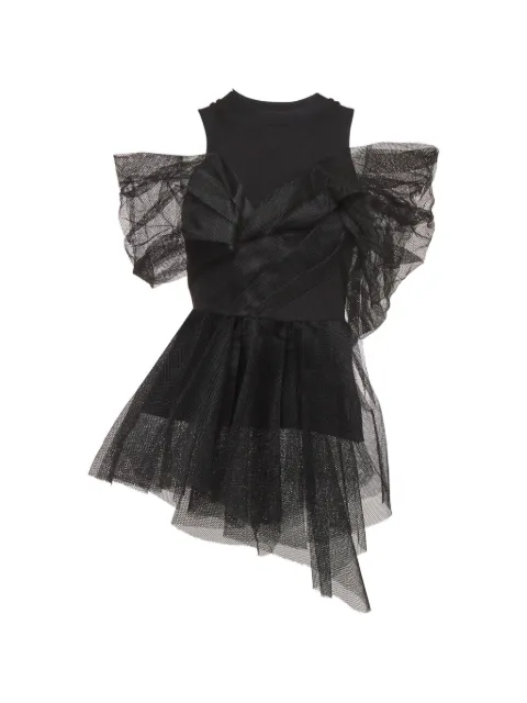 Alexander McQueen Pre-Owned tulle asymmetric top