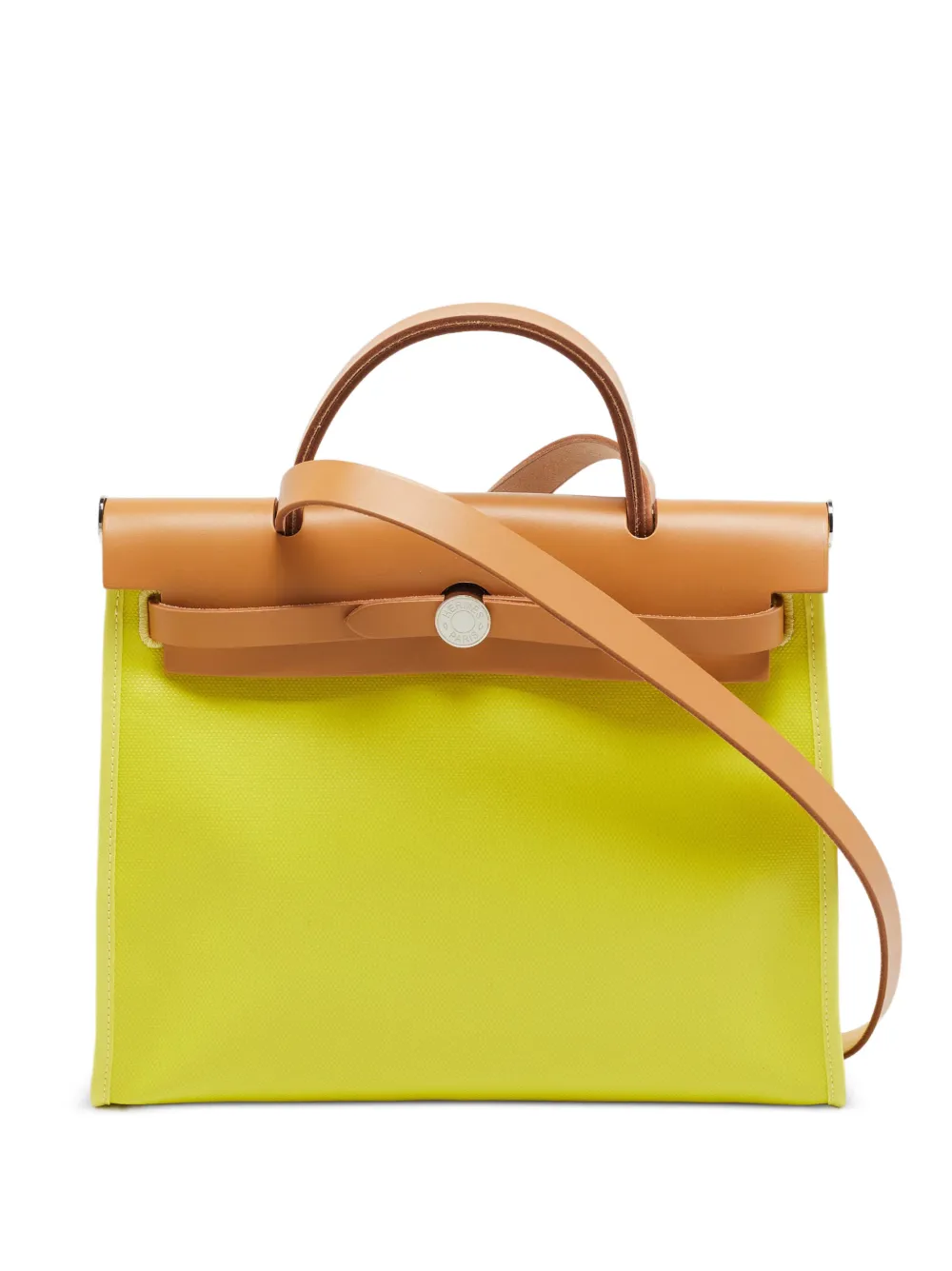 Hermès Pre-Owned sac à main Herbag Zip PM (2022) - Jaune Hermès Pre-Owned sac à main Herbag Zip PM (2022) - Jaune